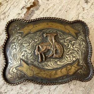 Vintage Ralph Lauren Western Bronco Riding Belt Buckel-Unisex